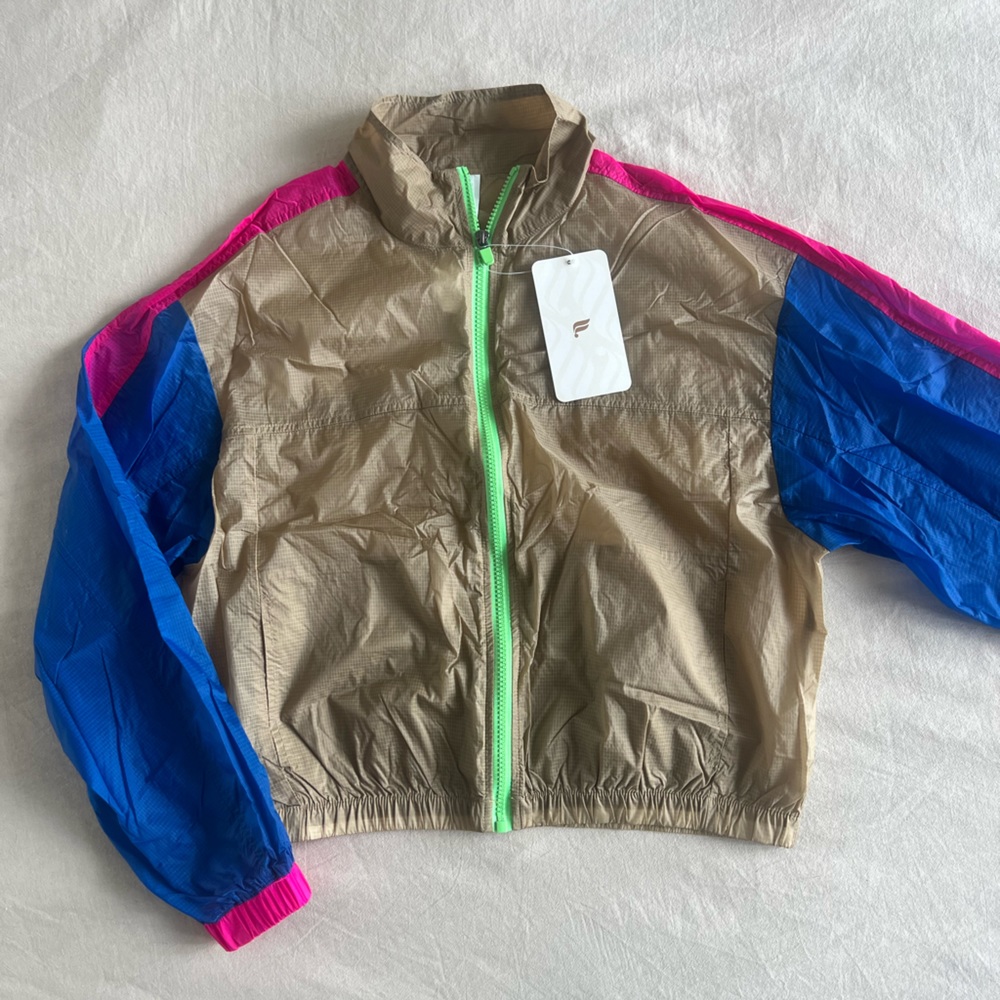Fabletics Nylon Colour-Block Jacket (size S)